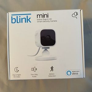 Blink mini indoor plug-in hd smart security camera